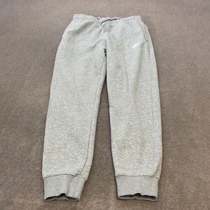 Nike Sweatpants Mens Medium Gray Fleece Joggers Pants BV2671-063 Athletic Logo